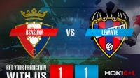 Prediksi Bola Osasuna Vs Levante 27 September 2020