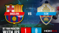 Prediksi Bola Barcelona Vs Elche 19 Desember 2021