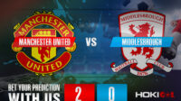 Prediksi Bola Manchester United Vs Middlesbrough 4 Februari 2022