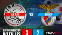 Prediksi Bola AFC Ajax Vs Benfica 16 Maret 2022