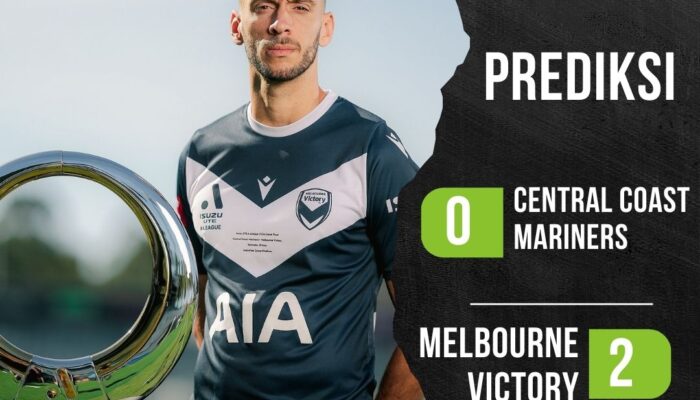 Liga Australia : Prediksi Skor Central Coast Mariners vs Melbourne Victory, Sabtu 25 Mei 2024