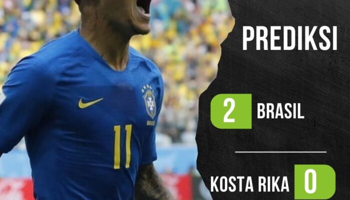 Prediksi Brasil vs Kosta Rika 25 Juni 2024