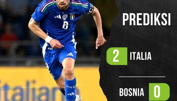 Prediksi Italia vs Bosnia Senin 10 Juni 2024