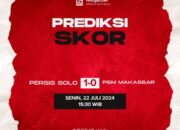 Prediksi Persis Solo vs PSM Makassar Senin, 22 Juli 2024