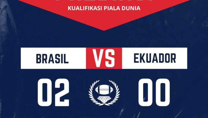 Prediksi Brasil vs Ekuador WCQ 7 September 2024